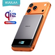 Kuulaa Qi2 5000mAh Magnetic Wireless Powerbank Digital Display 15W Wireless Fast Charging Power Bank