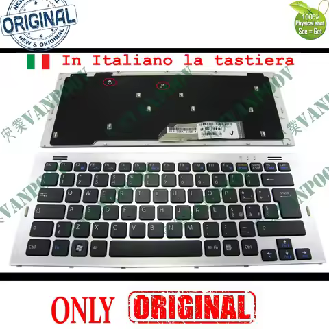 New Italian IT Laptop Keyboard for Sony VGN SR SR400 SR140 SR190 SR220 SR240 SR390 PCG - 5R1T 5N1T 5