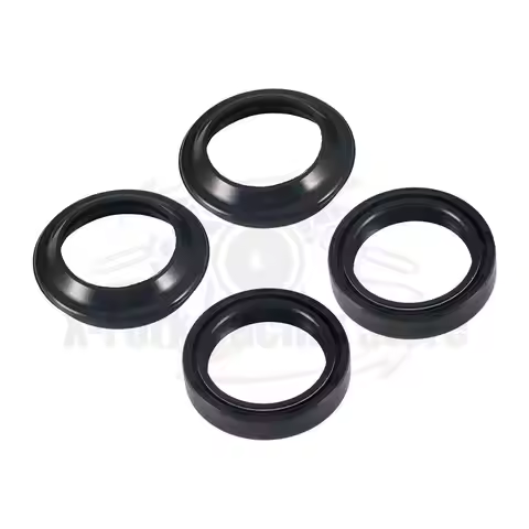Fork Oil Seals 2PCS and Dust Seals 2 PCS Motorcycle ASSY KIT For Kawasaki ZXR250 1.5mm Thread Front 
