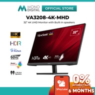 ViewSonic 32 Inch 4K UHD Monitor VA Panel Desktop PC Display Screen with Built-in Speaker (VA3208-4K