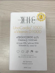 WHC UnoCardio 1000+ 小千魚油一盒60粒