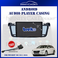 Peugeot 508 2011-2016 9" Android Player Dashboard Audio FM Radio Casing Frame
