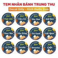 Moon cake filling label
