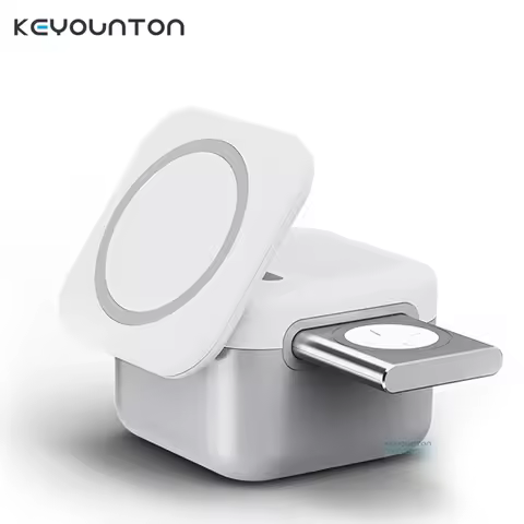 15W 3 In 1 Magnetic Wireless Charger Stand Pad for iPone 14 13 12 Pro Max 14 Plus Airpods Apple Watc