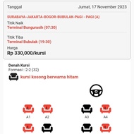 TIKET BUS SURABAYA JAKARTA BOGOR