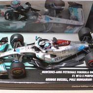 Mini Cut Minichamps 1: 43 Benz W13 F1 Pole Hungary 2022 Russell 63 #