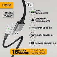Souyoun - UNEED Auto Disconnect Data Cable Type C 66W 6A SuperVOOC 2.0, QC 4+, PD 3.0, Dual Engine -