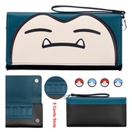Switch Case for Nintendo Switch OLED Console,Cute Leather Travel Carrying Clutch with Game Holder
