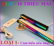 Thanh đèn led RGB nháy theo nhạc 16 TRIỆU MÀU điều khiển bằng cảm biến âm thanh siêu nhạy đèn trang
