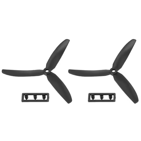 KKZ-1 pair 5030 3-Blades Direct Drive Propeller Prop CW/CCW for RC Airplane Aircraft (Black)