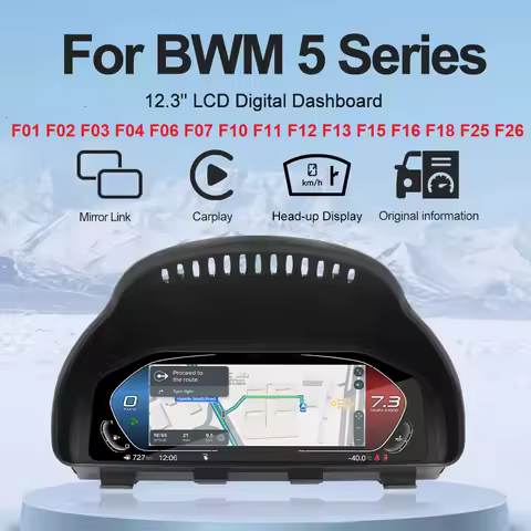 12.3 ''Digital Instrument Cluster for BMW 5series F01F02-F10-F13 F15 blue light anti-glare screen Pa
