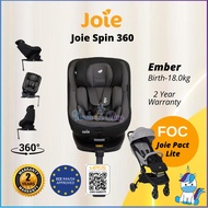 【VOUCHER WITH ANSURAN】Joie Spin 360 Isofix Car Seat - 1 Year Warranty - Ember / Merlot | HUSHABUY