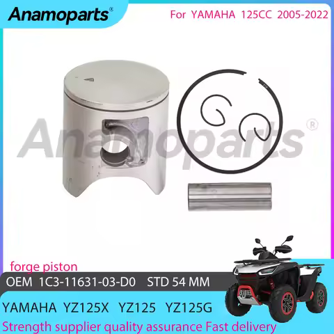 STD 54mm motorcycle forge Piston kit pastr for 2005-2022 YAMAHA YZ125 YZ125X YZ125G YZ 125 X CC 1C3-