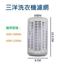 【外殼加內濾網】三洋洗衣機濾網 ASW-100MA ASW-125MA 三洋洗衣機過濾網