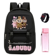 [ BONUS - BOTTLE - WATCH - RAINCOAT ] KINDERGARTEN ELEMENTARY SCHOOL BACKPACK FOR GIRLS, MODERN BACK