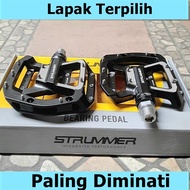 PEDAL SEPEDA MTB STRUMMER 80 HITAM ALLOY sepeda murah