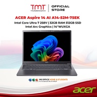 ACER Aspire 14 AI A14-52M-75EK Laptop | Intel Core Ultra 7 258V | 32GB RAM 512GB SSD | Intel Arc Gra