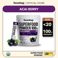 Beanbag superfood Organic Acai berry เครื่องดื่มซุปเปอร์ฟู้ด ผงอาซาอิเบอร์รี่ 100g