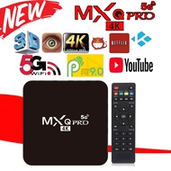 5G( android 9.0 ) 4K Ultra HD android TV Box Wireless Wifi Quad Core / (64GB RAM - 512GB ROM) MXQ PR