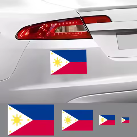 3Pcs Philippine Flag Car Sticker Auto Motorcycle Waterproof Viny Decal Accessories For Skoda Seat VW