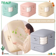 TEALY Compression Duvet Storage Bag, Large Capacity Space Saving Clothes Quilt Storage Bag, Wardrobe