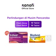 Telfast 60mg Isi 10 Tablet + Bisolvon Tablet Isi 10 pcs