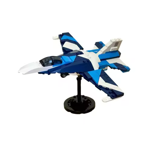 225pcs MOC General Dynamics F 16 Fighting Falcon Aggressor Alternate Build 2 X Race Plane Creator 3 