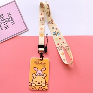 Cartoon Ezlink Card Holder / Staff Pass Holder with Thick Lanyard - Winnie The Pooh