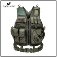 FUGUINIAO Military Molle Tactical Vest Assault Plate Carrier Tactical Vest CS Jungle Vest