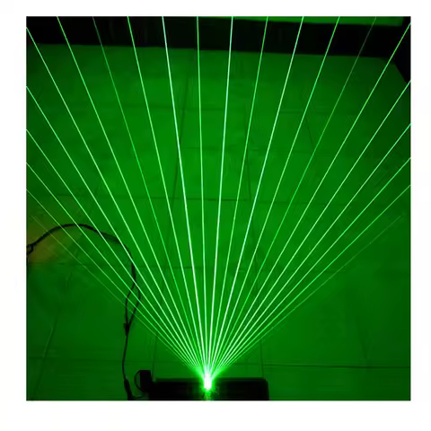 Fan-shaped 532nm Green Light 50mw Laser Diode Module With Heatsink DC12V