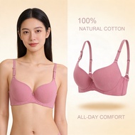 B & C Cotton Wired Bra Women Breathable Comfortable Everyday Support Soft Cup Cooling Fabric Malaysi
