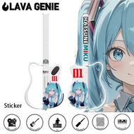 LAVA GENIE Fire Spirit String less Guitar Hatsune Miku Personalized Decoration Retrofit Sticker