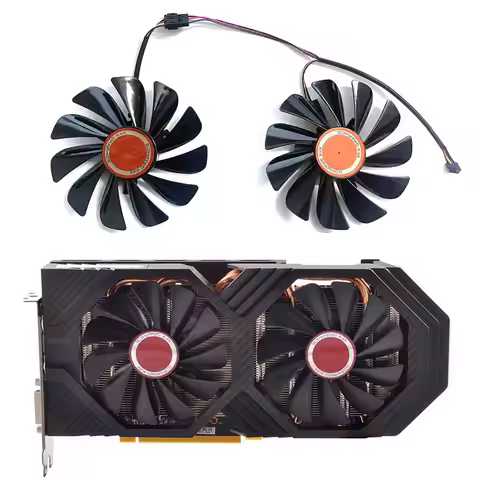Kankeirr New 95MM 4PIN CF1010U12S FDC10U12S9-C RX580 590 CPU Fan for XFX RX580 RX590 Graphics Replac