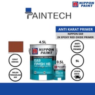 [100%GENUINE] NIPPON 2K EA9 RED OXIDE 5L- (Epoxy Primer, Anti Karat, Epoxy Rendaman untuk Kolam, Bes