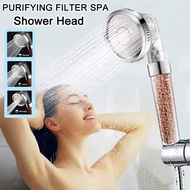 3 Modes Bath Shower Adjustable Jetting Shower Head High Pressure Saving water Bathroom Anion Filter