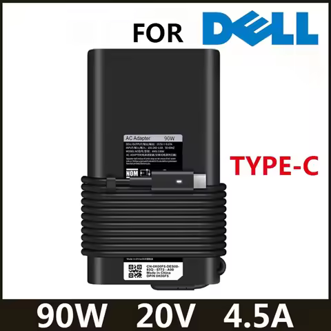 90W USB Type C Laptop Charger For DELL XPS 15 17 Latitude 3000 7000 Series Precision 5470 5550 3540 