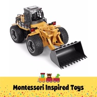 HuiNa 1520 6CH RC Metal Bulldozer 1:18 2.4GHz RTR Front Loader Engineering Toy