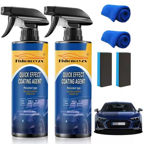 500ML Car Coating Spray Quick Effect Coating Agent Coat Car Wax Car Scratch Wax Coating Spray Oil Fi
