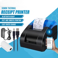 TVCOMO เครื่องพิมพ์ใบเสร็จ Thermal Printer Bluetooth ไม่ต้องใช้หมึก รองรับ GrabFood Loyverse POS ใช้