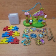 Colorful wooden edu toys
