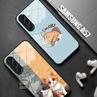 HP Samsung A57 Case - Samsung A57 Glass Softcase - Samsung A57 Casing - Kesing Samsung A57hp - Lates