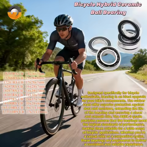 2Pcs 15268 RS Bicycle Hybrid Ceramic Bearing ABEC-9 6802 6803 6805 6806 6902 6903 15267 17287 24377 