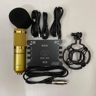 BỘ THU ÂM BM900+SOUND CARD XOX K10 BẢN 2020 KÈM DÂY LIVESTREAM DÂY LẤY NHẠC BẢO HÀNH 12 THÁNG