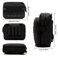Multi-compartment 1000D nylon first aid kit Molle EDC emergency tool kit modular accessory storage b
