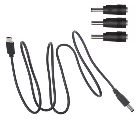 USB C Type-C to DC 5.5x2.1mm 2.5x0.7mm 3.5x1.35mm 4.0x1.7mm 5V Power Cable for Router LED Light Fan 