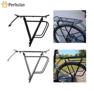 [Perfeclan] Rear Cargo Rack Carrier Rack Aluminum Alloy Shelf 75kg Load Bearing Portable Road Bike Rear Bike Rack