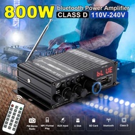 AK35 380 800W Home Digital Amplifiers Audio Bass Audio Power bluetooth Amplifier Hifi FM Auto Music 