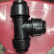 Poly equal tee (63 mm) (Jenama: CL waterware)