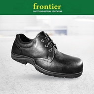 FRONTIER FT M 23304 Men Low Cut Lace-Up Black Safety Shoes / Leather Working Shoes / Kasut Keselamat