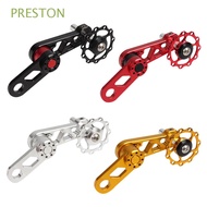 PRESTON MTB Bike Bicycle Chain Stabilizer Light Weight Bicycle Parts Chain Tensioner Aluminum Converter Single Speed for Folding Bicycle Cycling/Multicolor